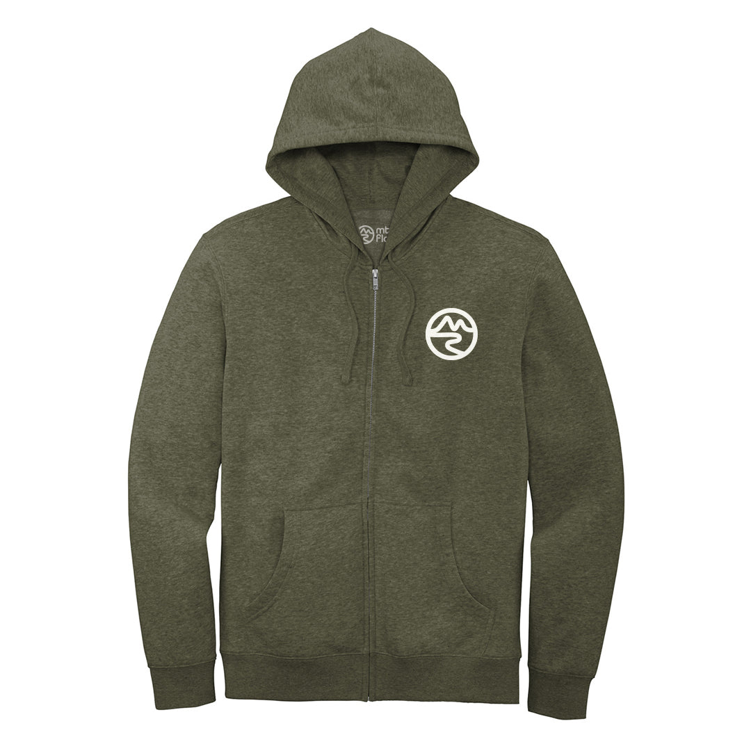 Zip-Up Hoodie by Mtn Flo | Mountain & River Design | Ring