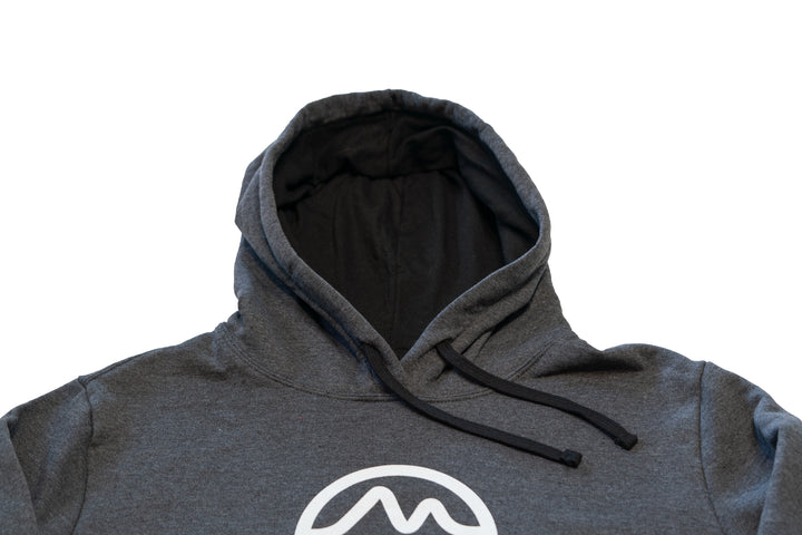 Hoodie by Mtn Flo | Two-Toned | Mountain & River Design | Ring-Spun Cotton Blend