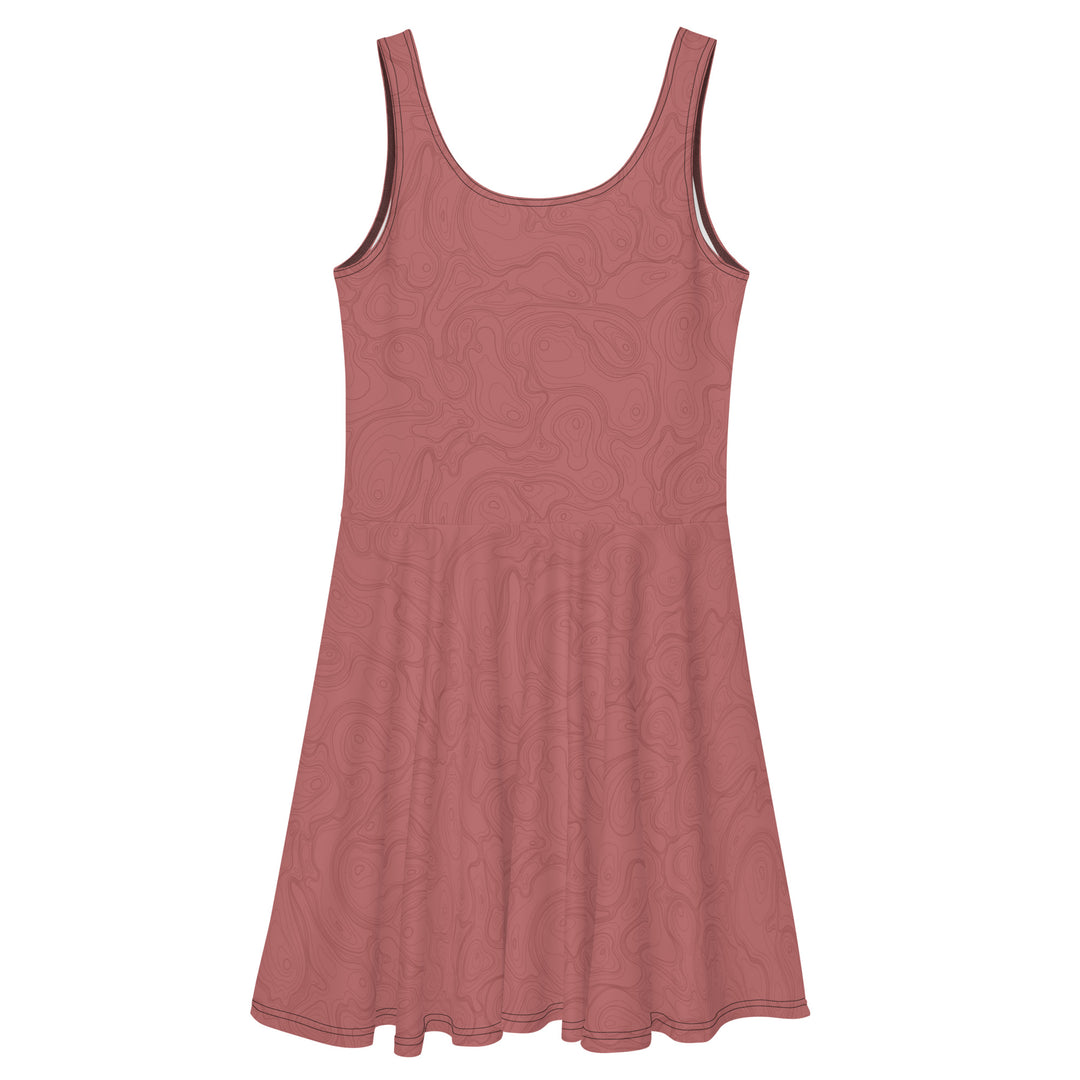 rose skater dress Waverly | PINK Rose Print Racer-Neck Sleeveless Skater Mini Dress