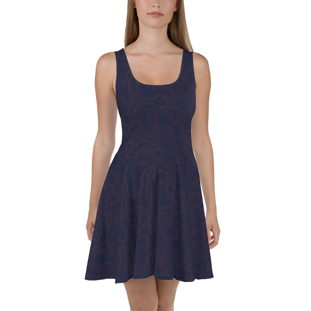 spandex skater dress Women's Skater Dress: Chic Polyester Spandex Blend, Summer Sundress