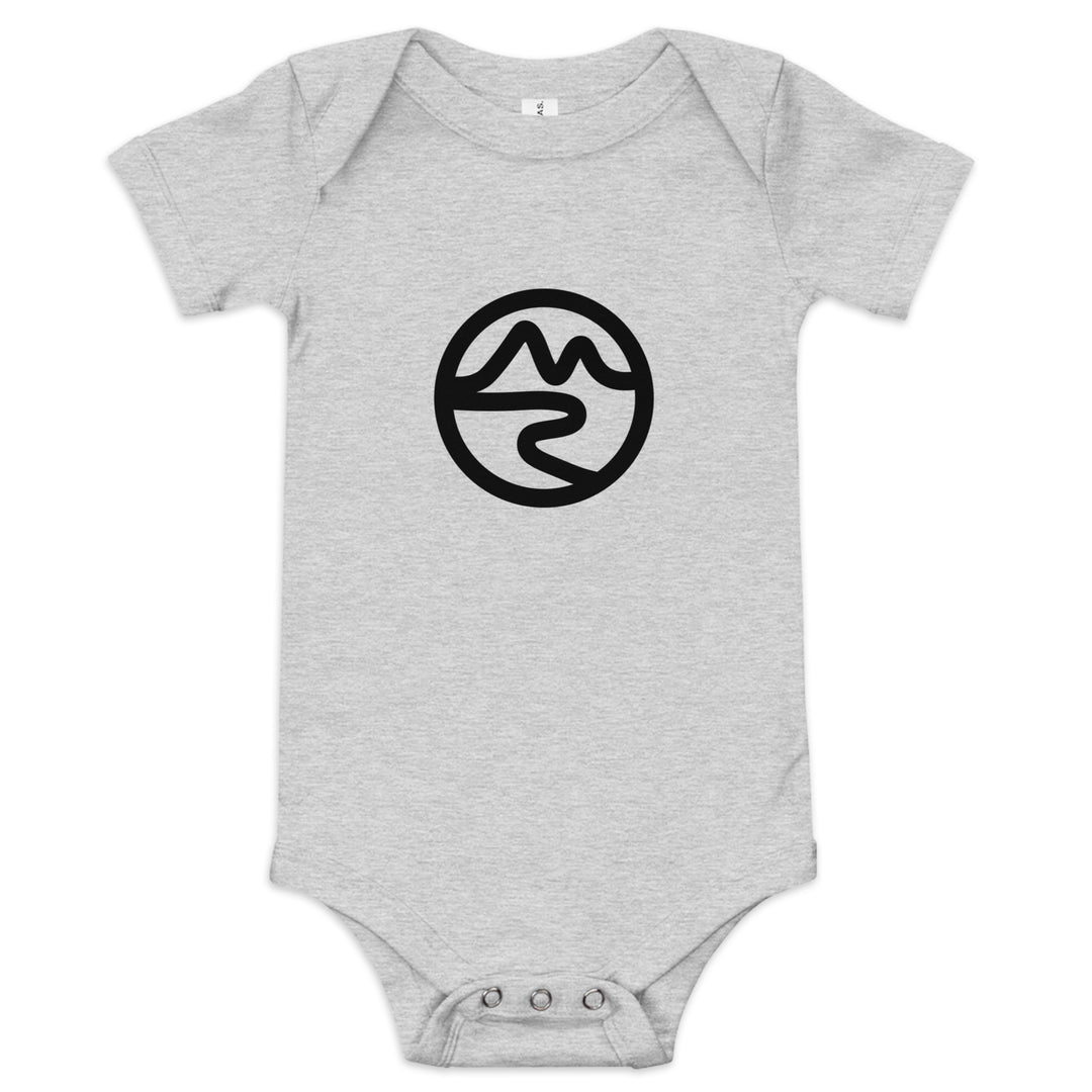 Mountain & River Baby Short Sleeve Onesie by Mtn Flo | 100% Cotton