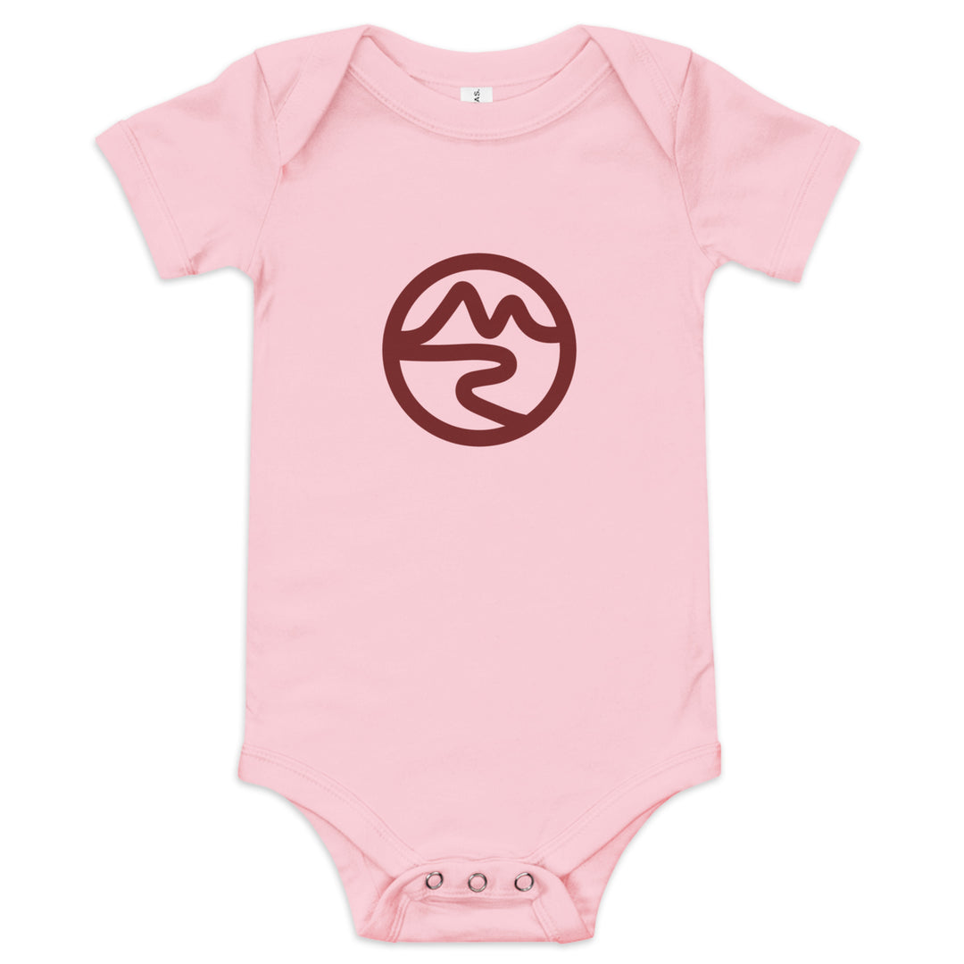 Mountain & River Baby Short Sleeve Onesie by Mtn Flo | 100% Cotton