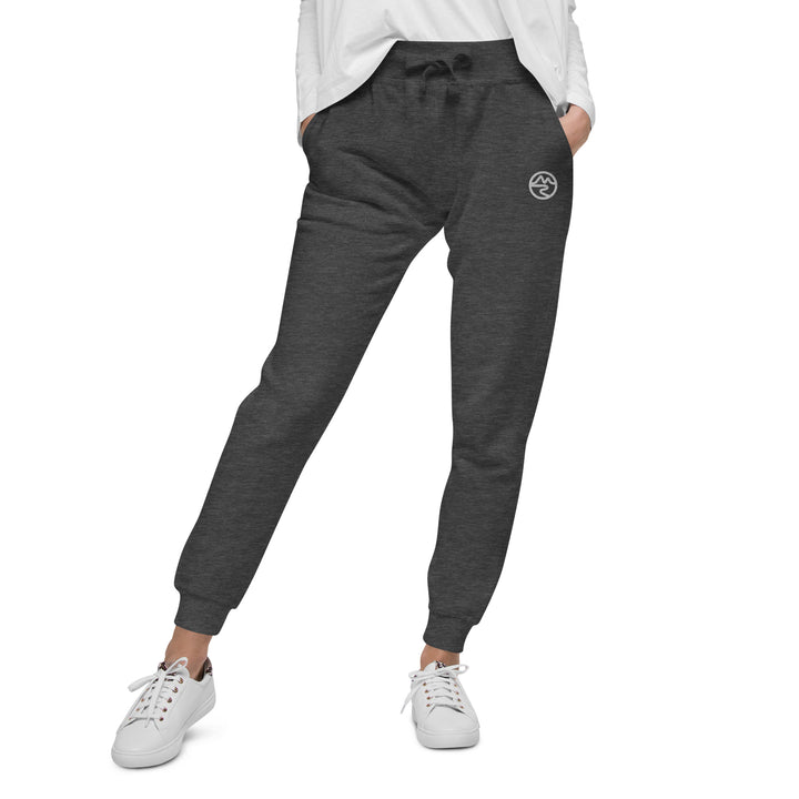 Mountain & River Embroidered Fleece Women's Sweatpants by Mtn Flo | Cotton Blend