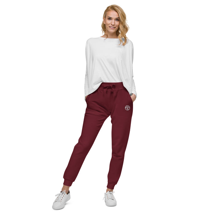 Mountain & River Embroidered Fleece Women's Sweatpants by Mtn Flo | Cotton Blend