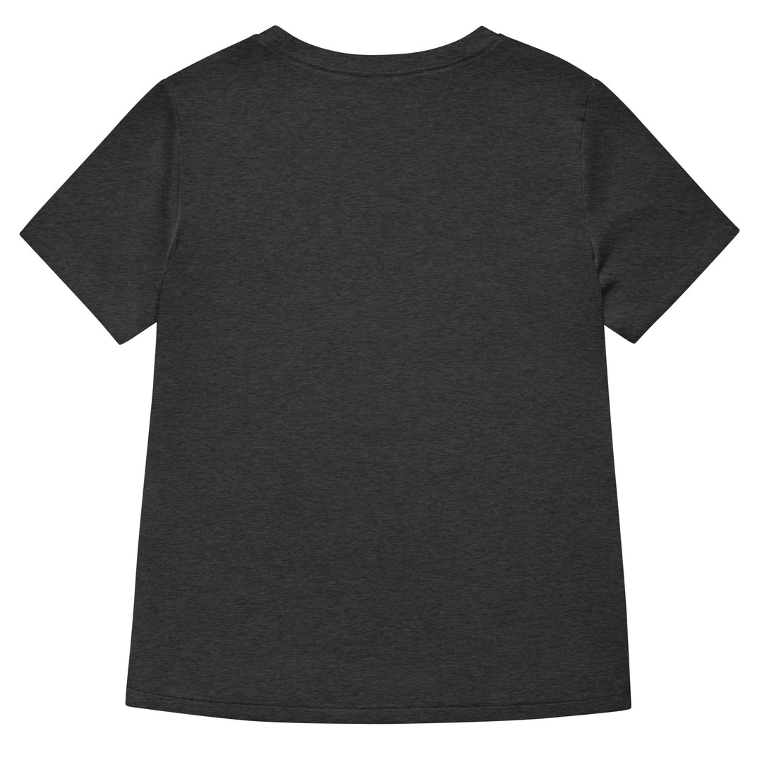 women's v-neck shirt in dark gray