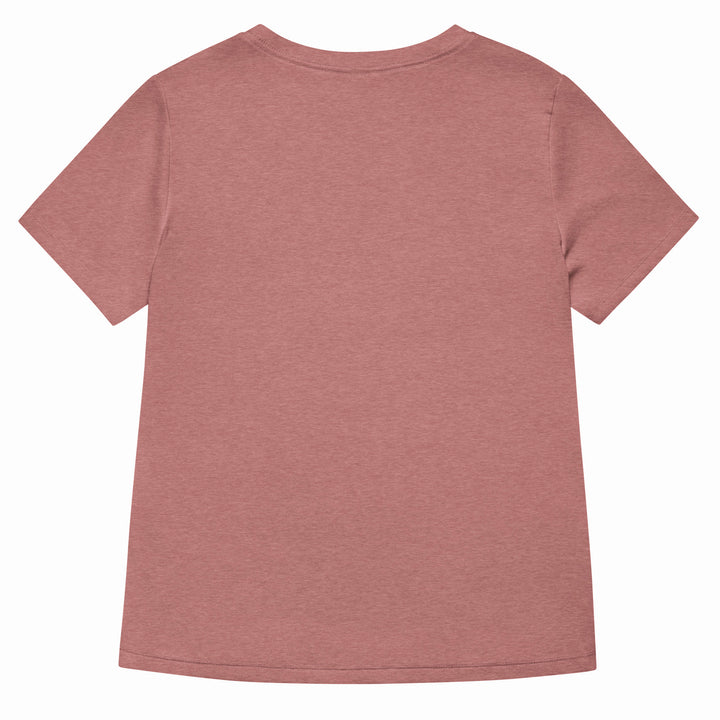 women's v-neck shirt in light pink