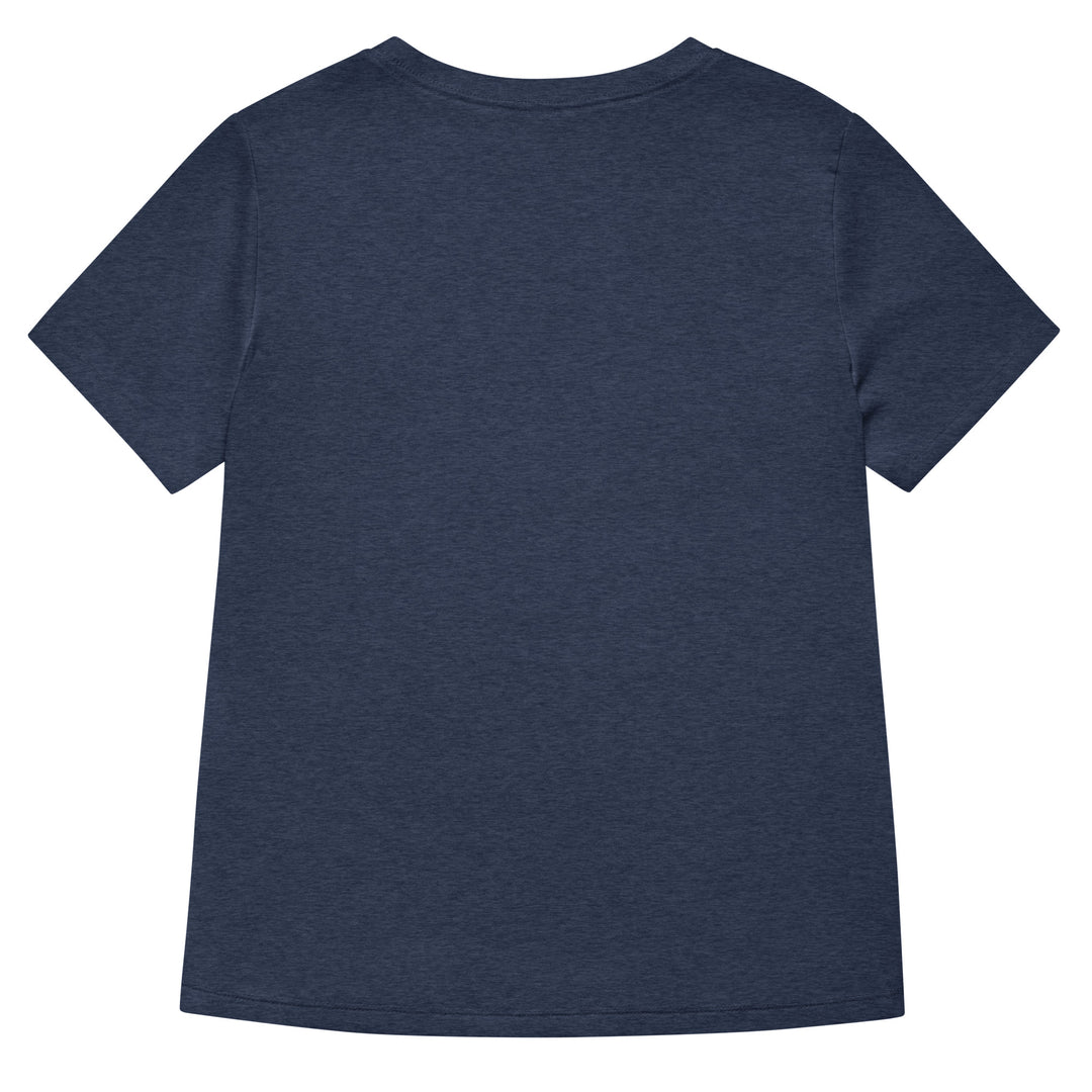 women's v-neck shirt in navy blue