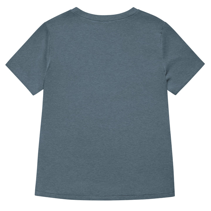 women's v-neck shirt in slate blue